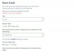 Earn Cash From Streaming On Strmlly